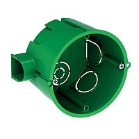 Коробка установочная Systeme Electric СП 68x45мм для сплошных стен зеленый ( Подрозетник ) IMT35100 картинка 